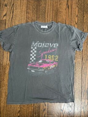 Mojave Speedway 1982 Gray Graphic Short Sleeve Tee